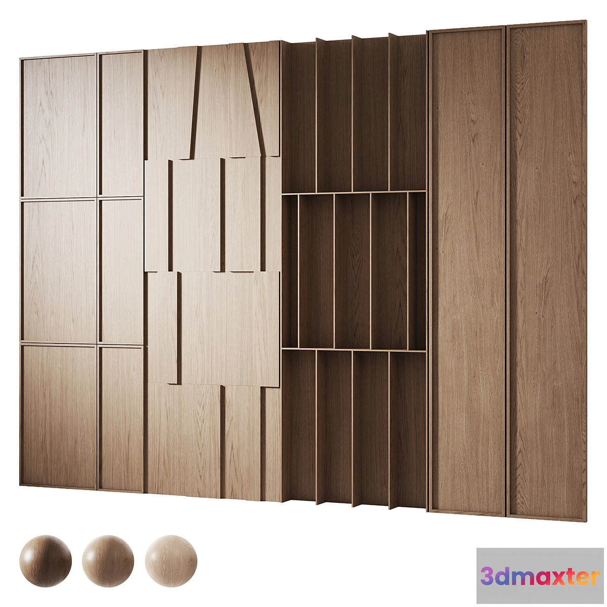 1354108 - Decorative wood panels 6 3D Max