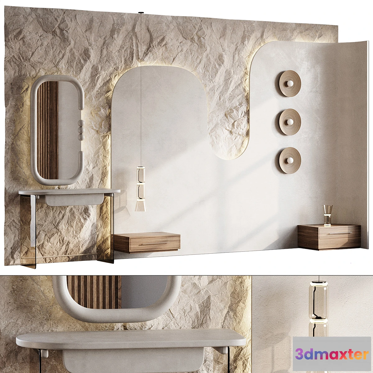 1354366 - Headboard 3d Wall Panel 31 - No.2 3D Max