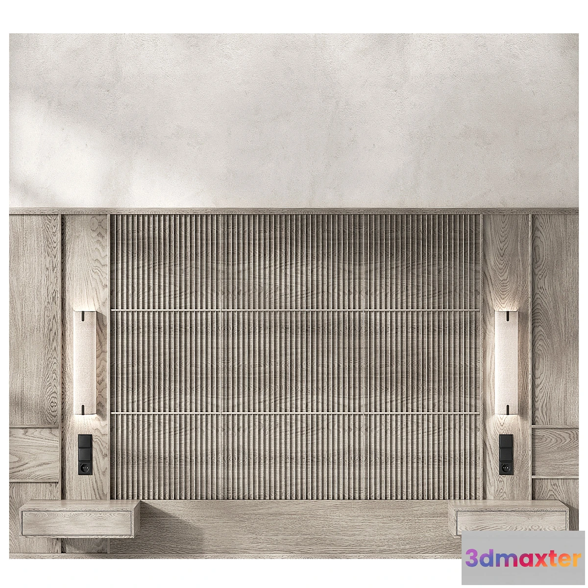 1354458 - wood panel headboard 3D Max