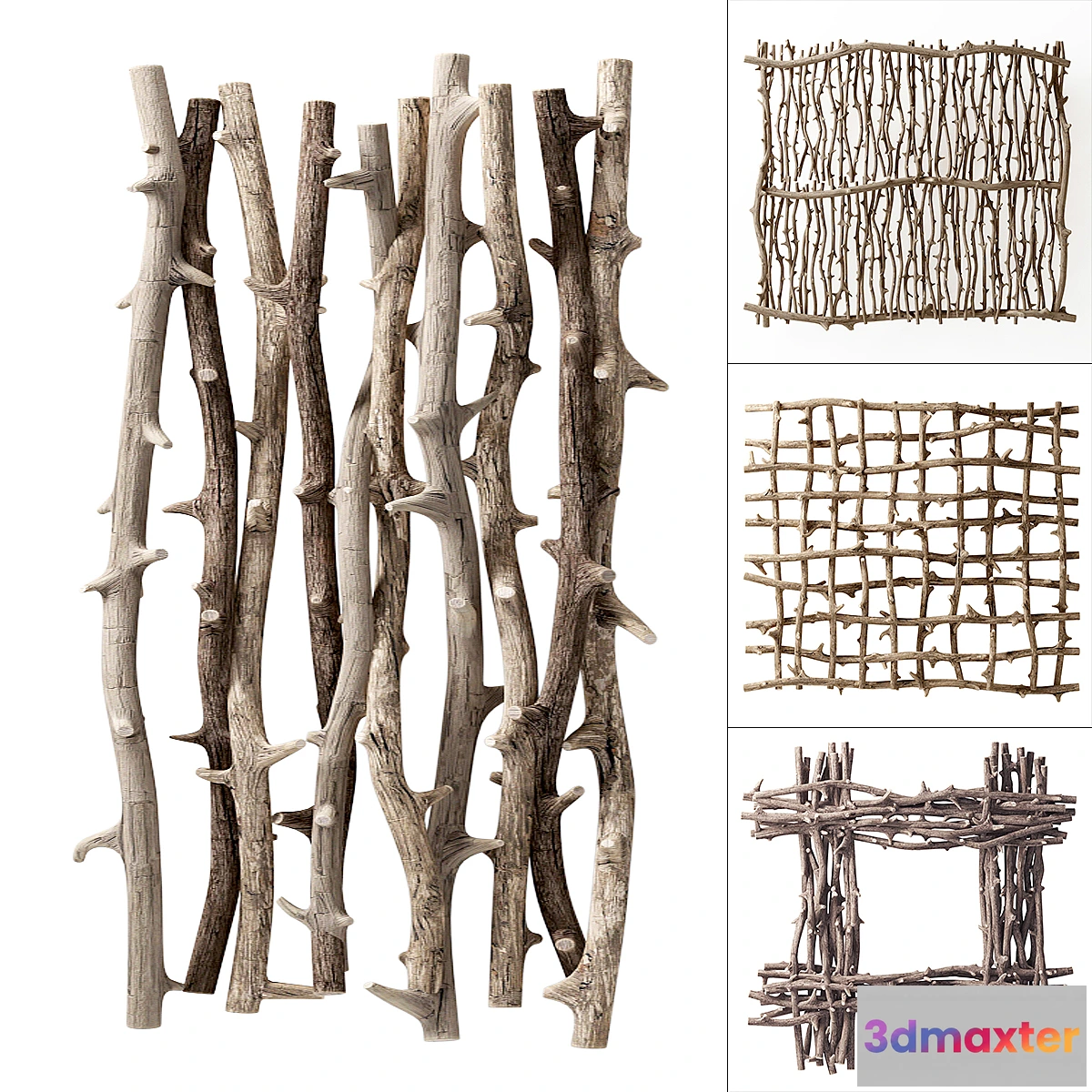 1356895 - Tree branches for decor _ Branch tree Willow decor 3D Max