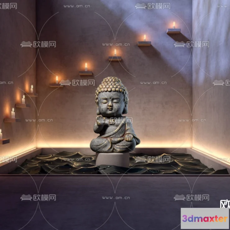1369568 - Buddha 3D Model for Decoration - Interior Design - 003 3D Max