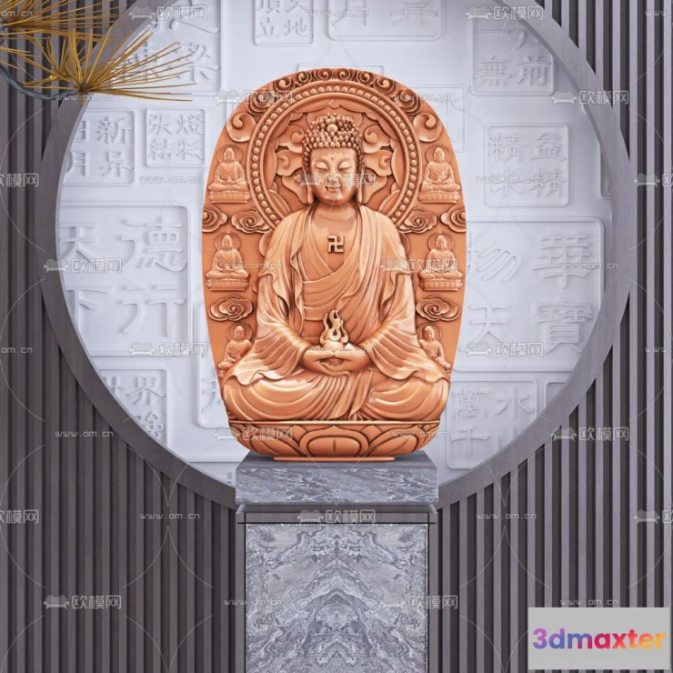 1369887 - Buddha 3D Model for Decoration - Interior Design - 008 3D Max