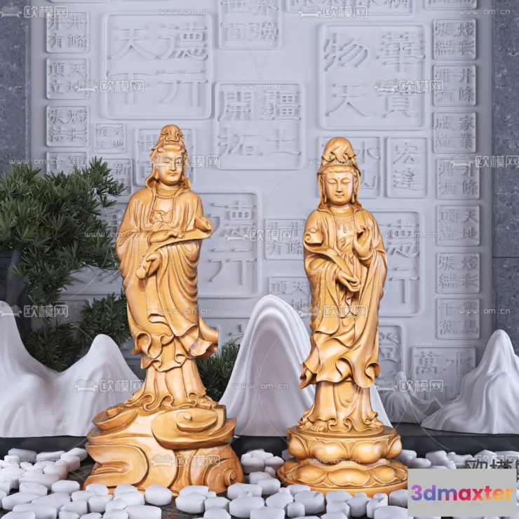 1369944 - Buddha 3D Model for Decoration - Interior Design - 009 3D Max