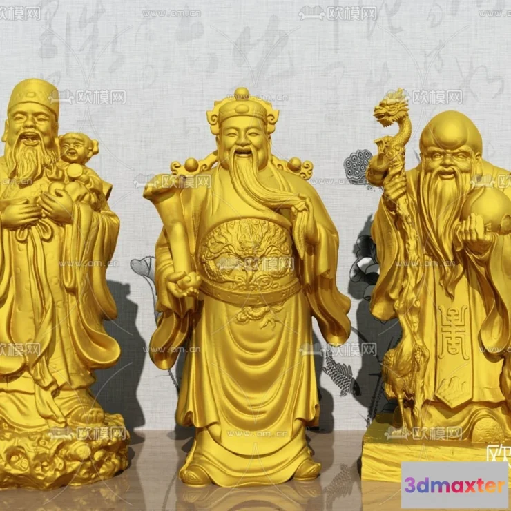 1370009 - Buddha 3D Model for Decoration - Interior Design - 010 3D Max
