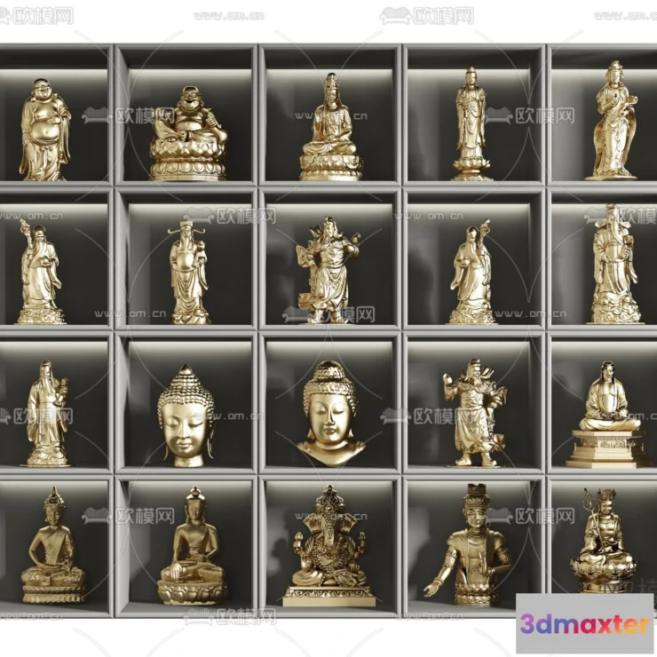 1370150 - Buddha 3D Model for Decoration - Interior Design - 012 3D Max