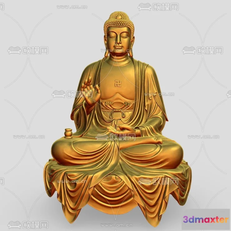 1371357 - Buddha 3D Model for Decoration - Interior Design - 030 3D Max