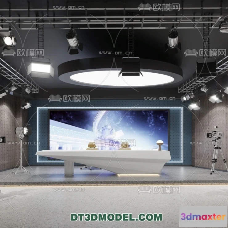 1374627 - Live Stream Decoration 3D Model - 001 3D Max