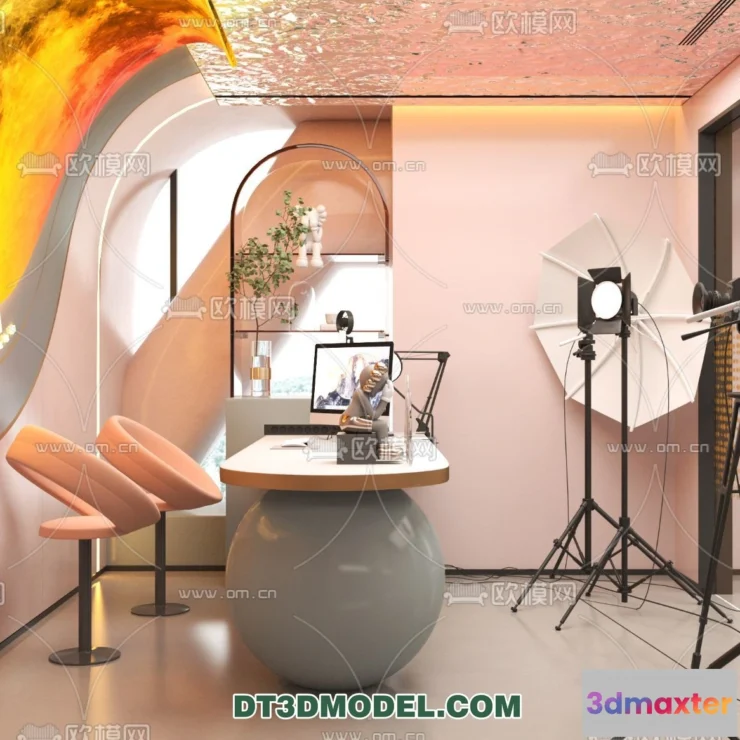 1376740 - Live Stream Decoration 3D Model - 033 3D Max