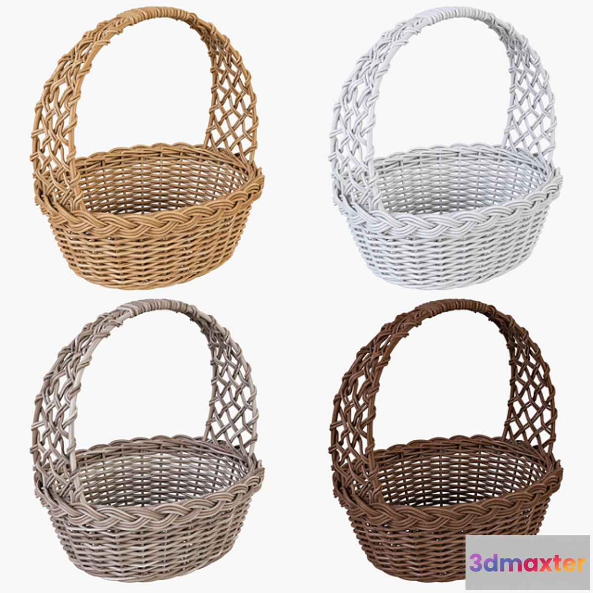 1393414 - Wicker Basket 04 3D Max
