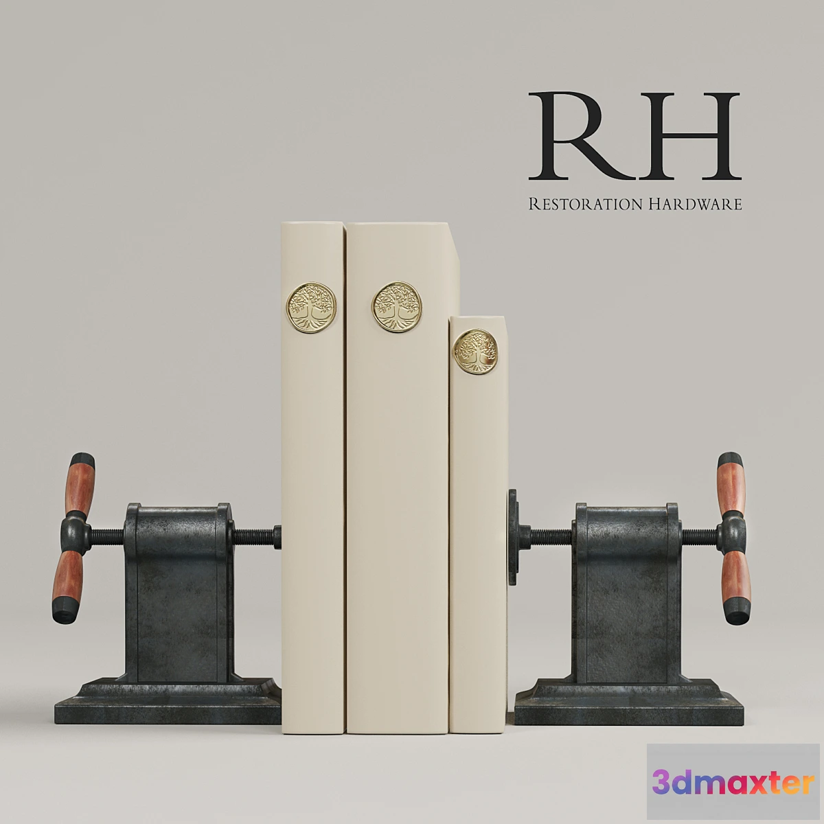 1396302 - Vise Bookends 3D Max