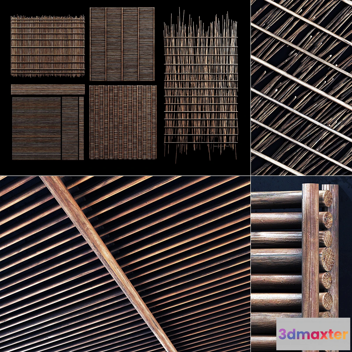 1399280 - Ceiling straight thick branch n1 3D Max