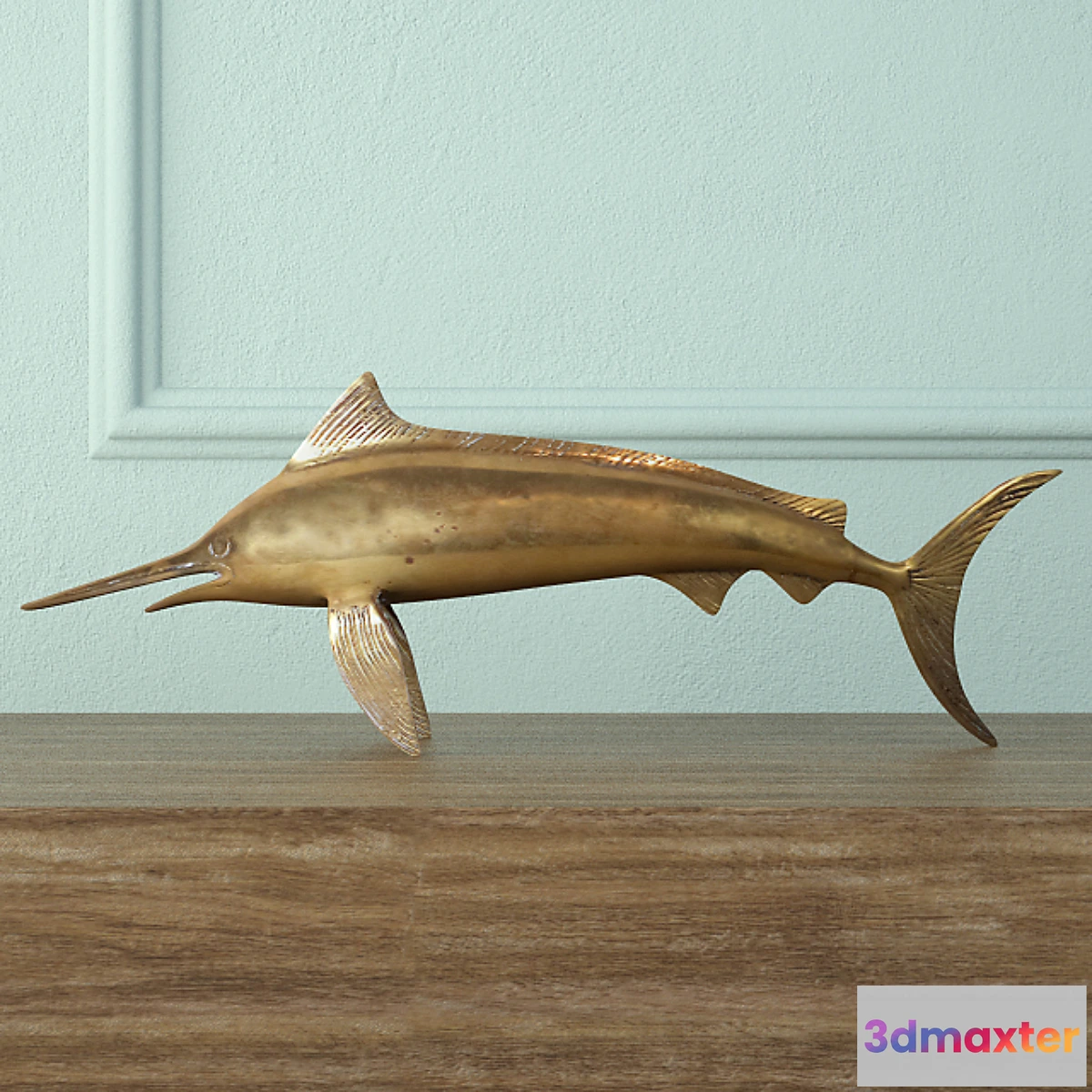 1400080 - Brass Marlin 3D Max