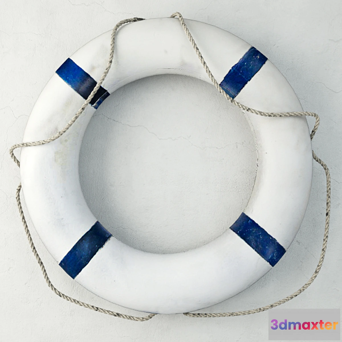 1400990 - Blue & White Life Preserver 3D Max