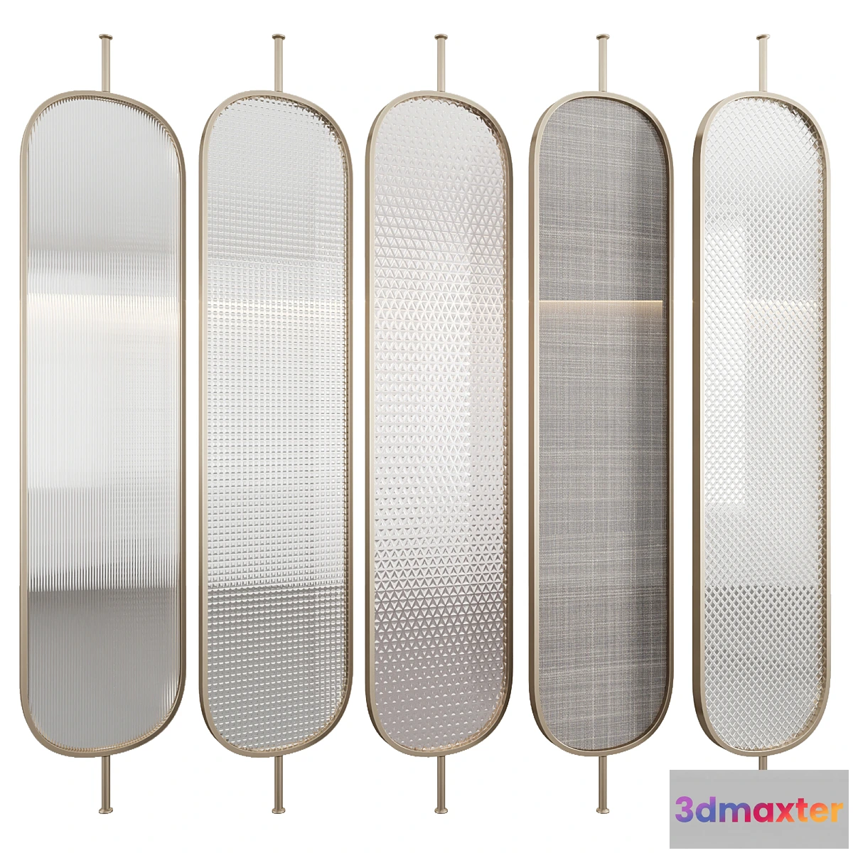 1401748 - Decorative partition with embossed glass 3D Max