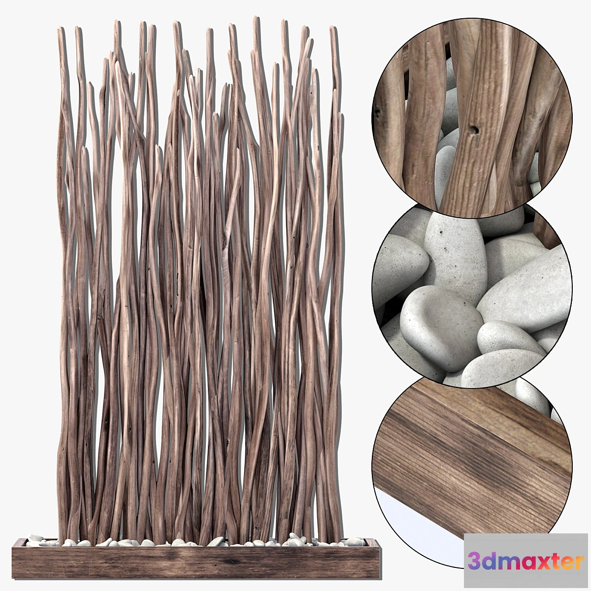 1403914 - Sang crooked decor pebble n2 3D Max