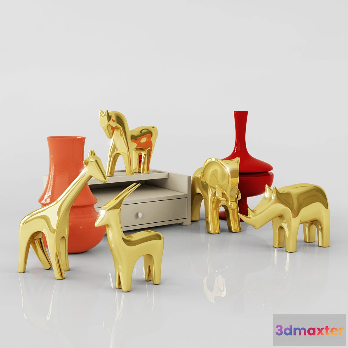 1404146 - Set decoration GLOBAL VIEWS 3D Max