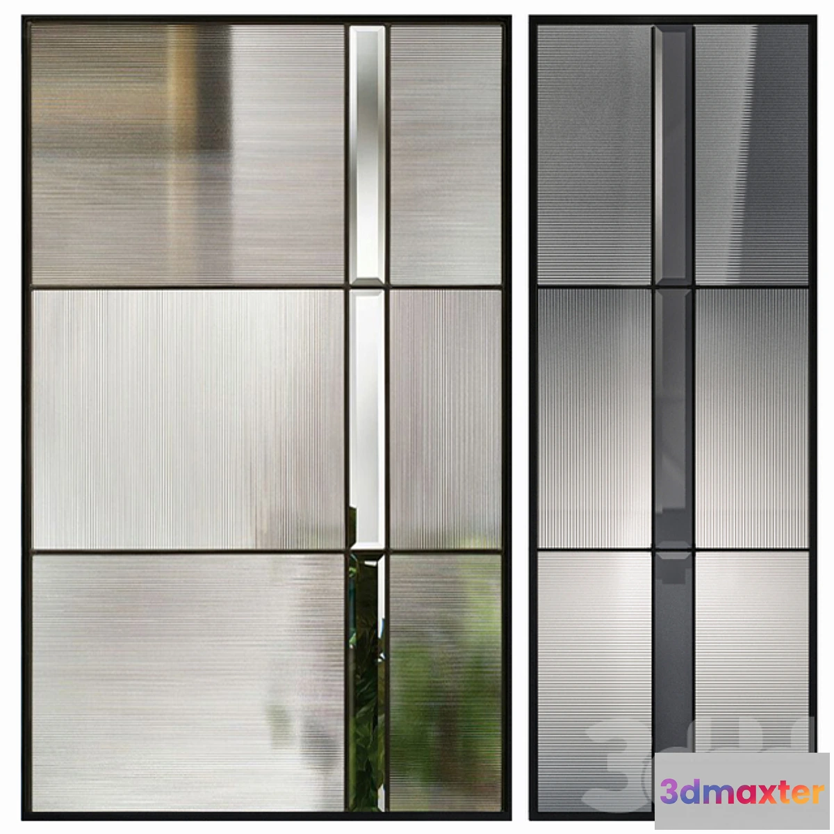 1404158 - Fluted and ribbed glass 3D Max