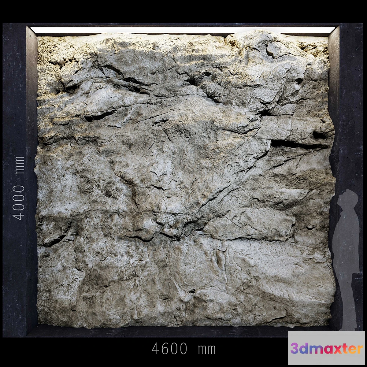 1404524 - ROCK Decorative wall 2C2 3D Max