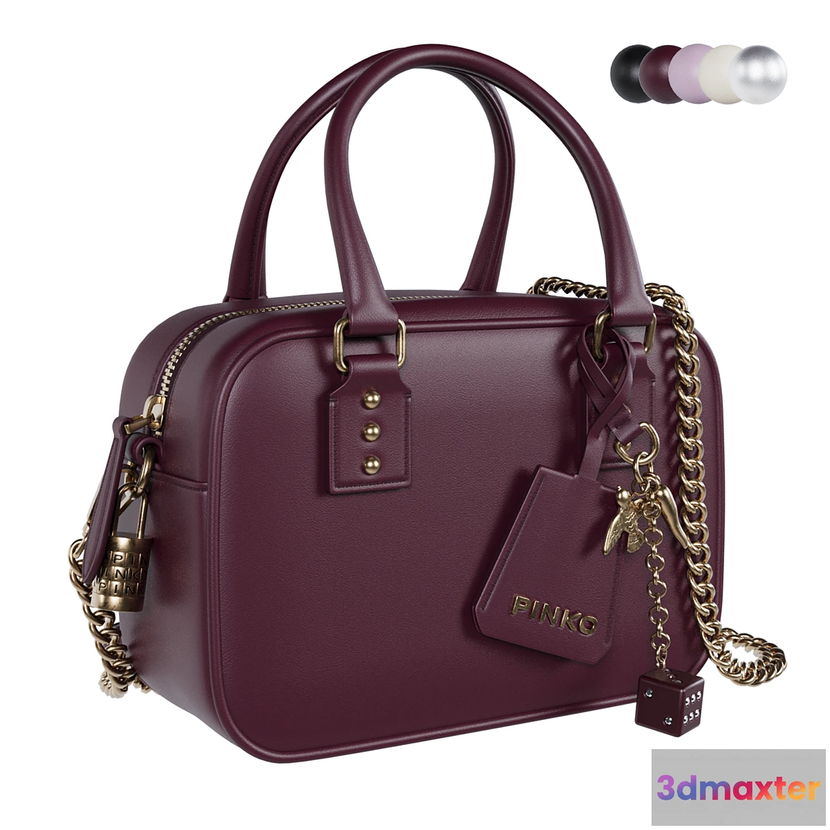1404856 - PINKO mini Bowling tote bag 3D Max