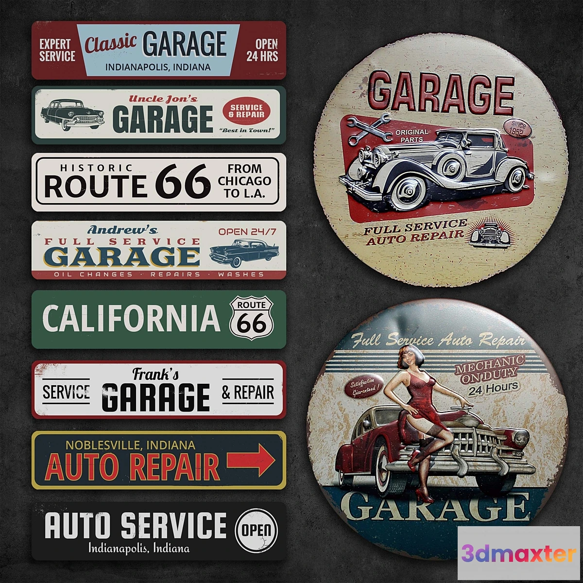 1405204 - Metal Signs 78 3D Max