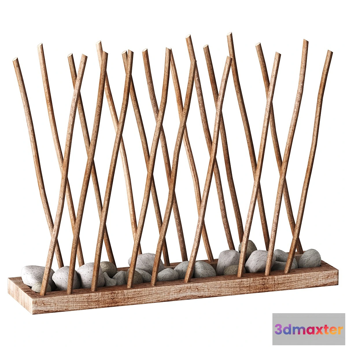 1406178 - Floor decor made from sticks 3D Max