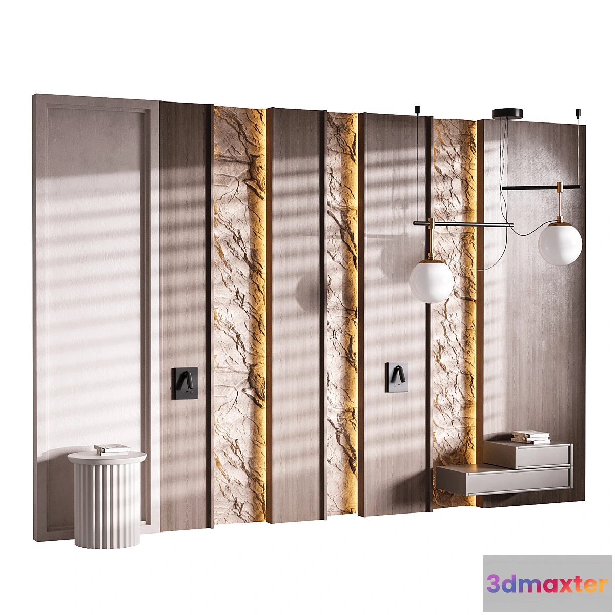 1406540 - Decorative Wall panel 52 3D Max