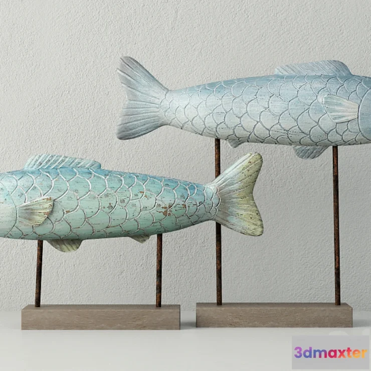 1407044 - Ocean Fish Figure Set 3D Max