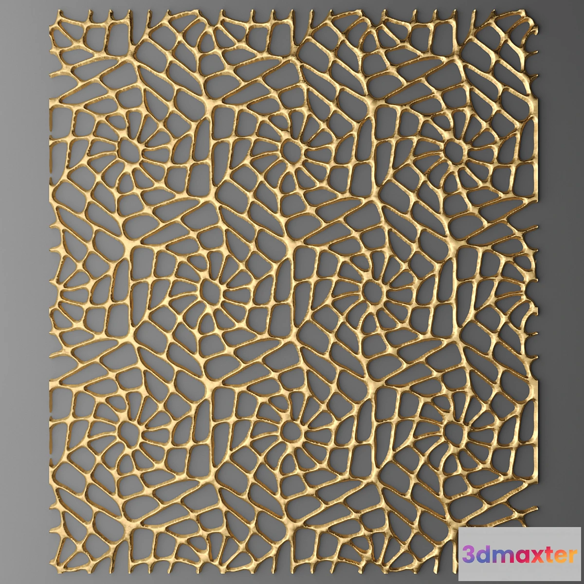 1408132 - Panel lattice web wall decor luxury gold 3D Max