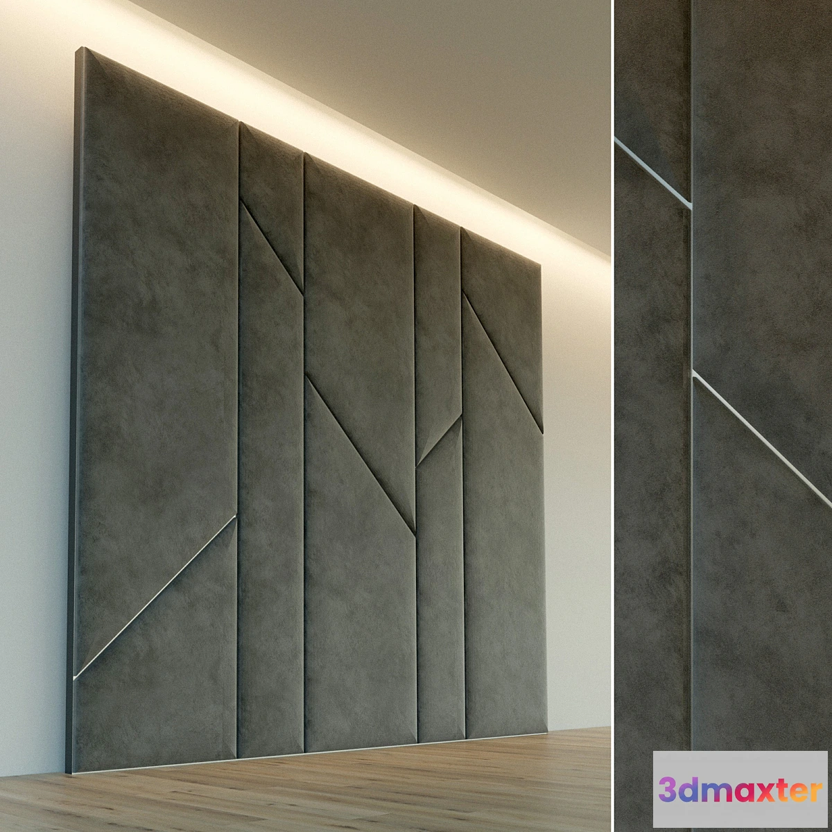 1408930 - Decorative wall. Soft panel. 63 3D Max