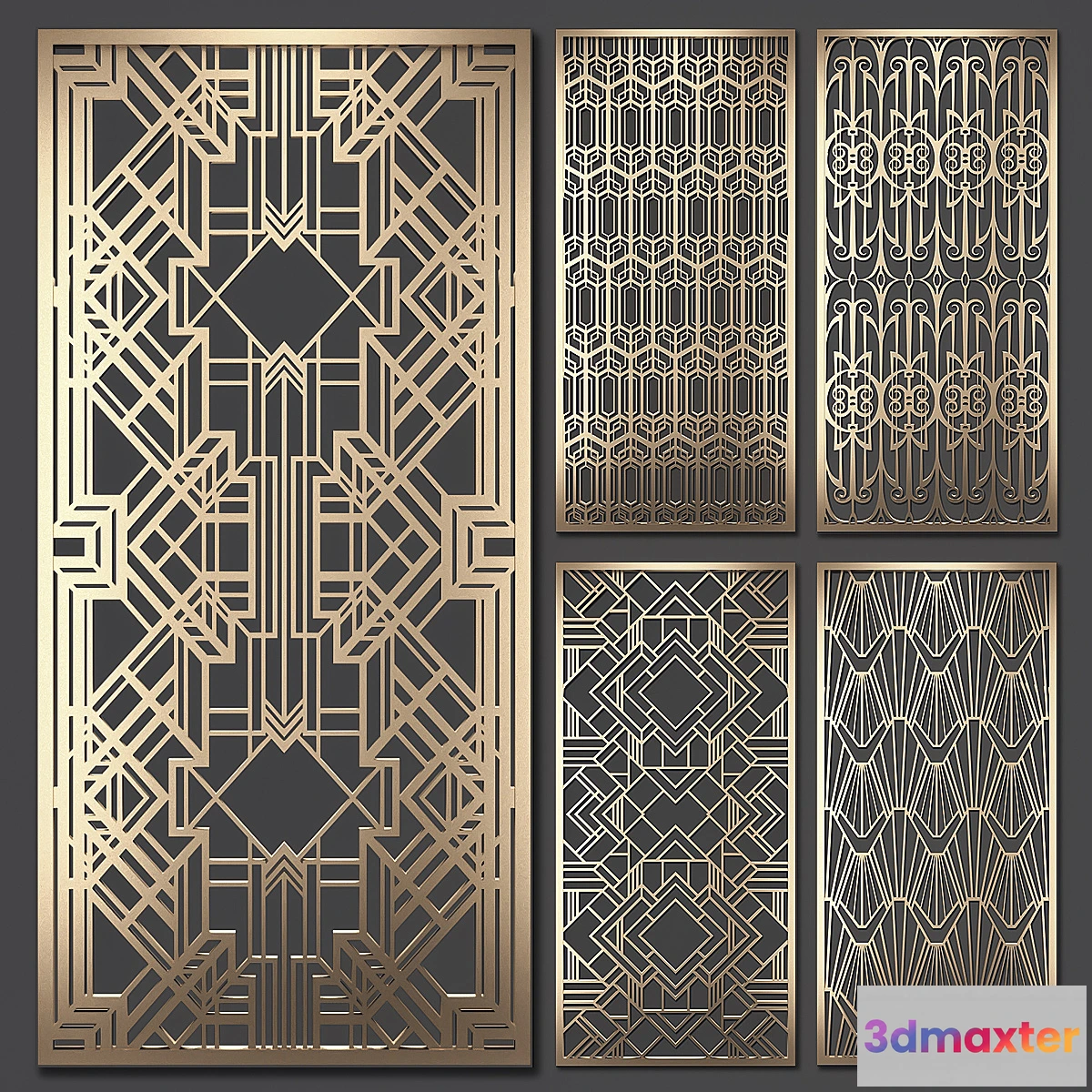 1408968 - Decorative partition 3D Max