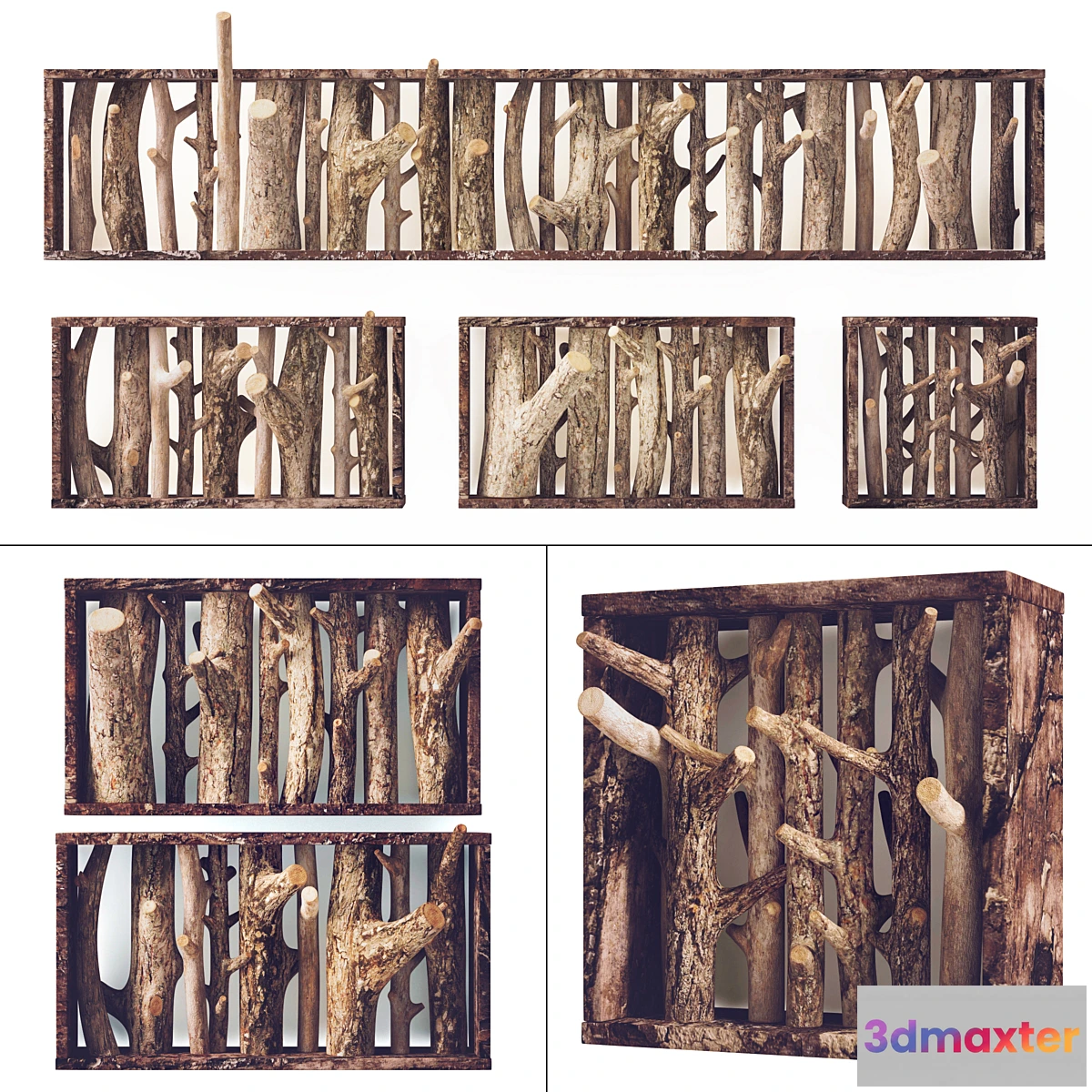 1410134 - Firewood hanger _ Log hanger decor 3D Max