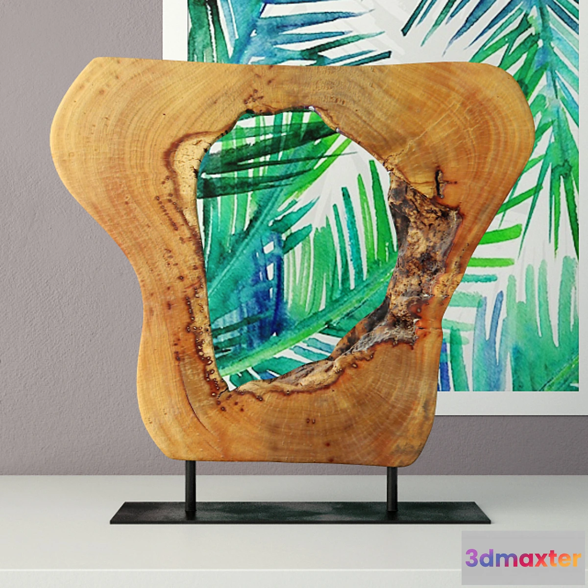 1412494 - Wooden Decoration on Stand 3D Max