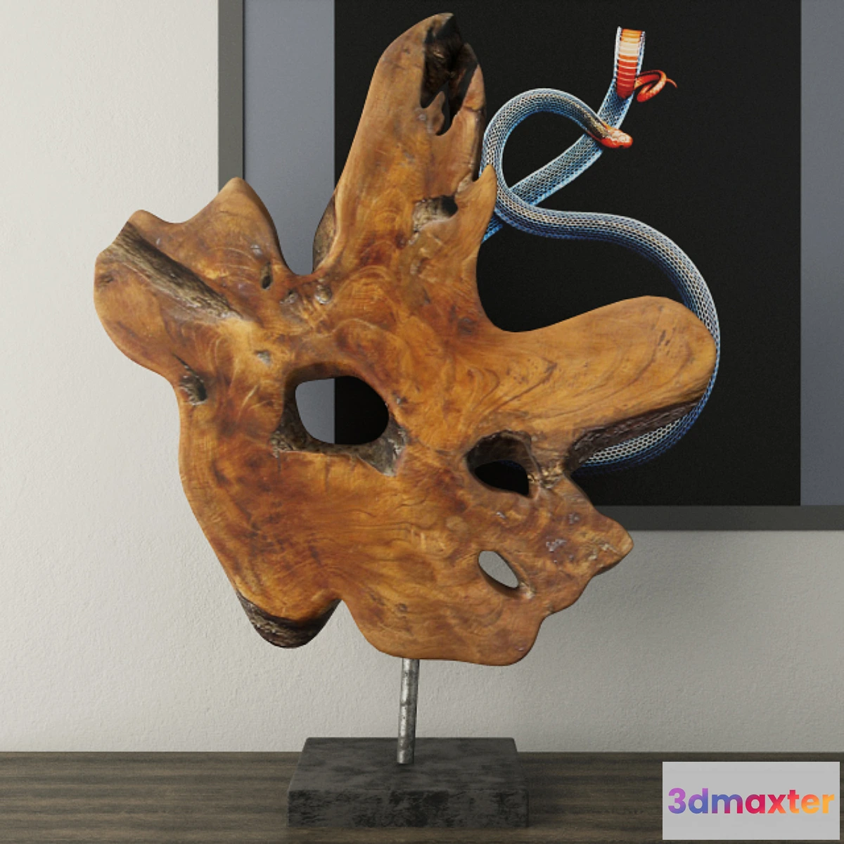 1412842 - Teak Wood Table Top Decoration 3D Max