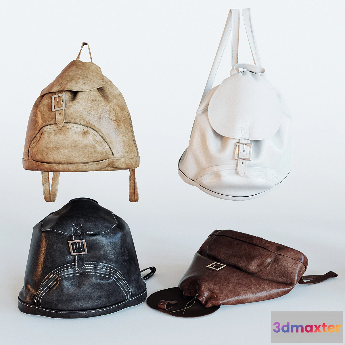 1412874 - A leather backpack 3D Max