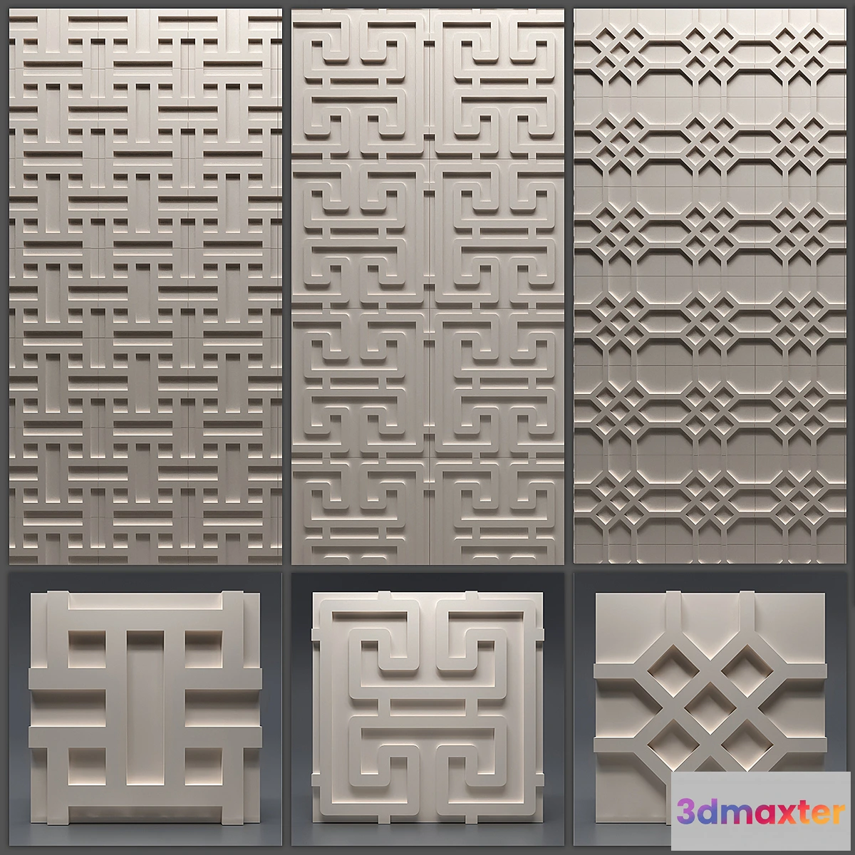 1412978 - Gypsum 3D panel 3D Max