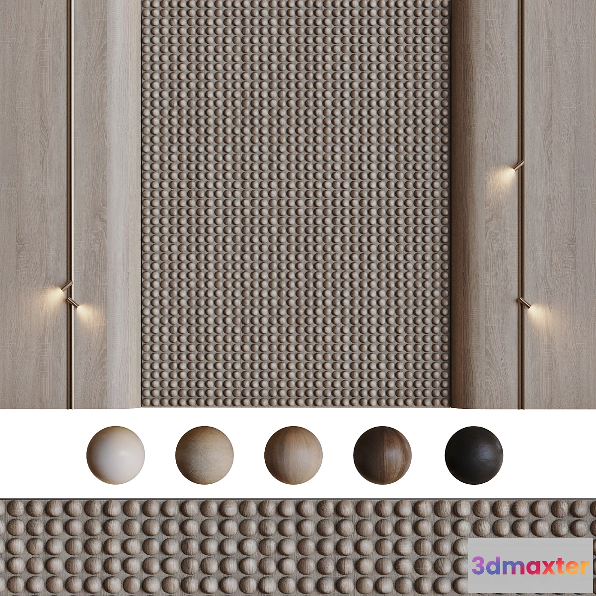 1413250 - Decorative 3D wall panel 015 Pattern 3D Max