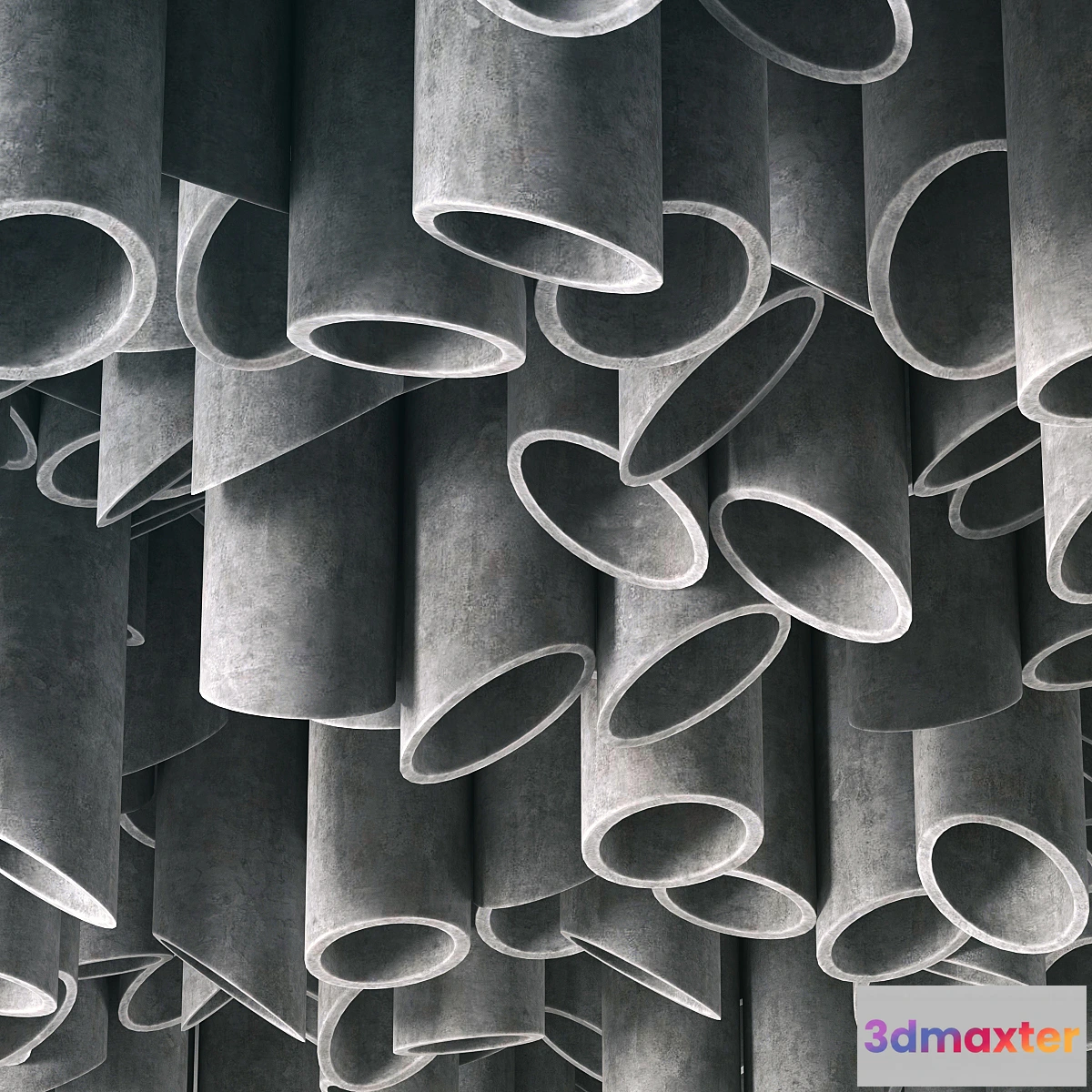 1414208 - Ceiling Concrete Cylinder _ Ceiling Concrete Cylinder 3D Max