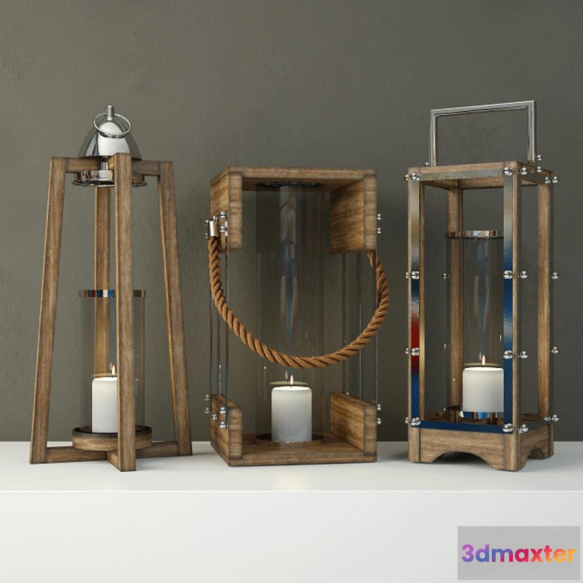 1415358 - Tan Lanterns 3D Max