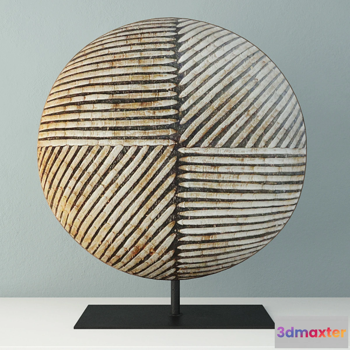 1415408 - Songye Congo Wood Shield 3D Max