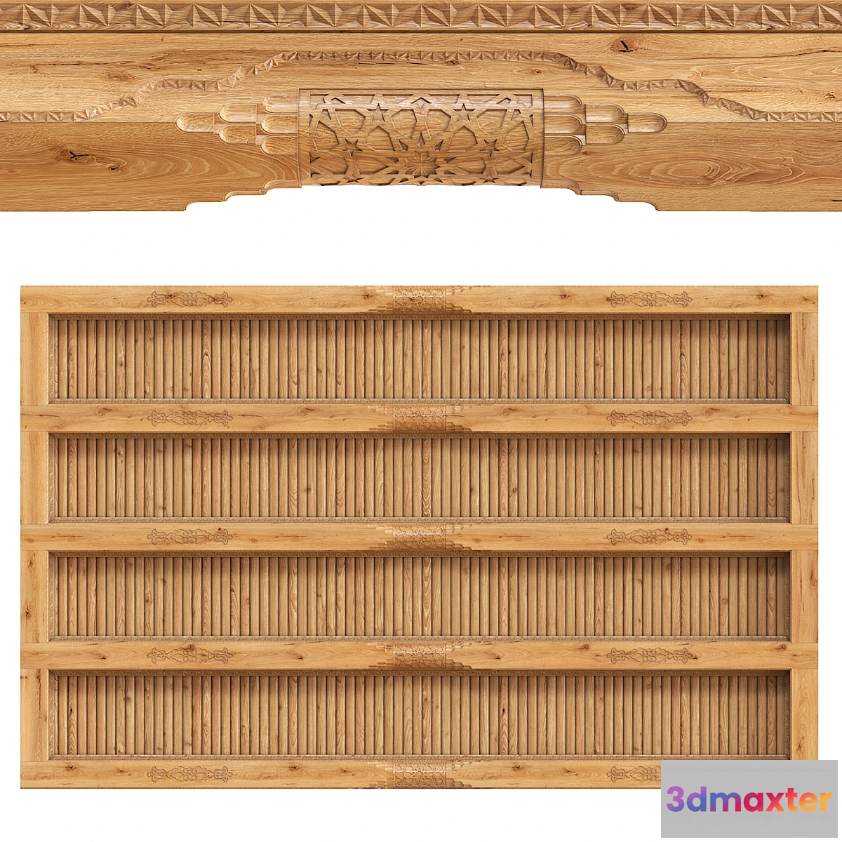 1416038 - Uzbek carved beam 3D Max