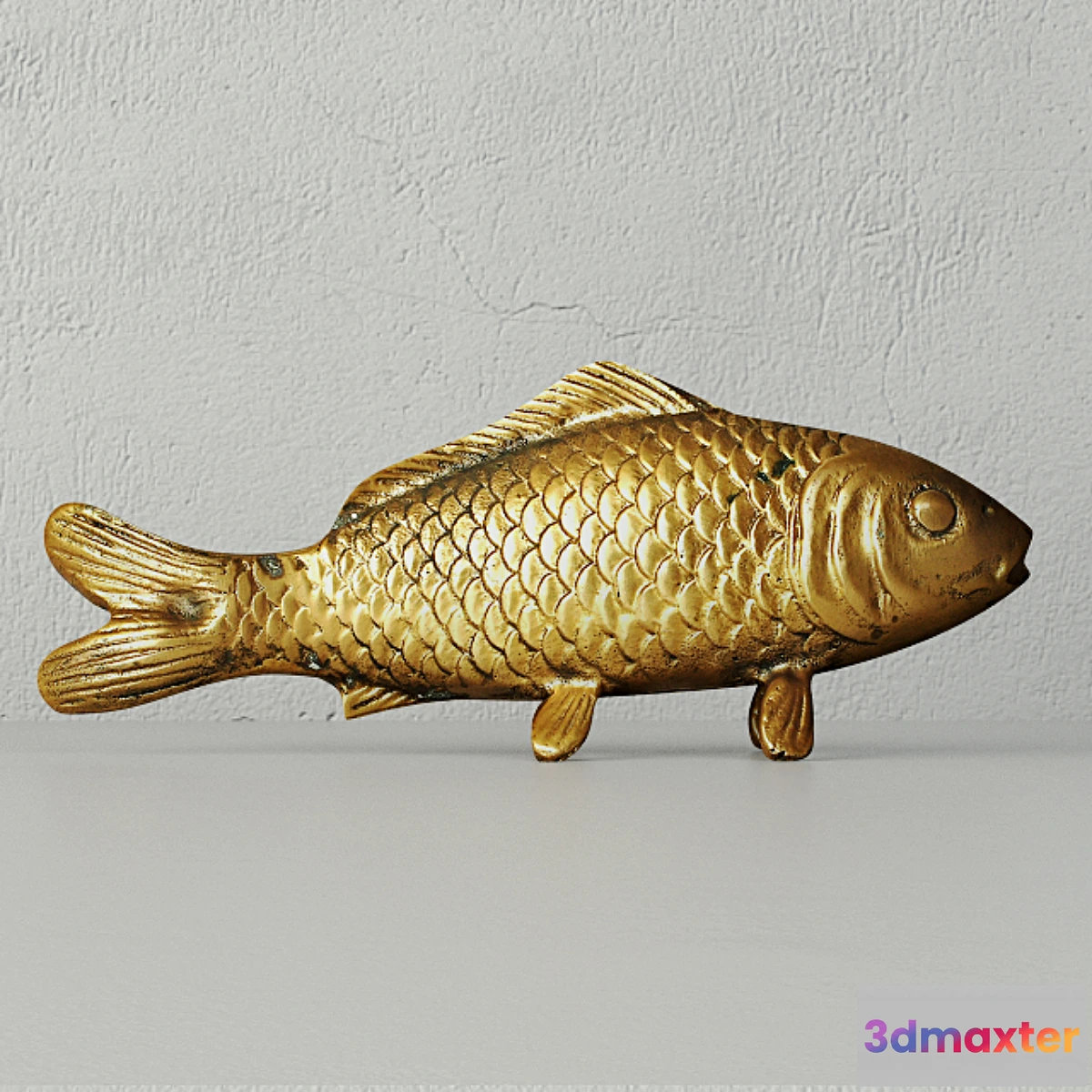 1417500 - 1960s Brass Koi 3D Max