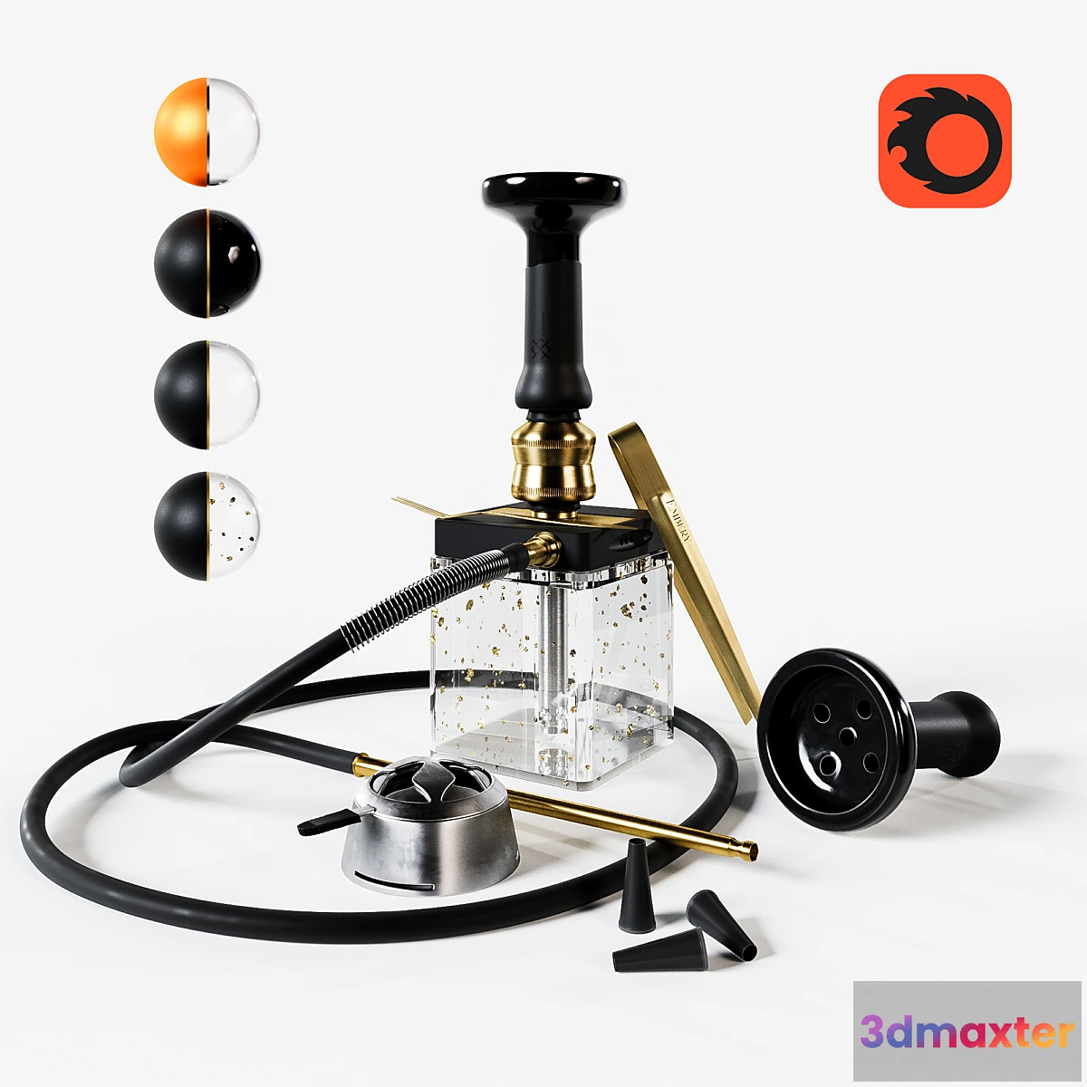 1417576 - Hookah HOOB SubAtom 3D Max