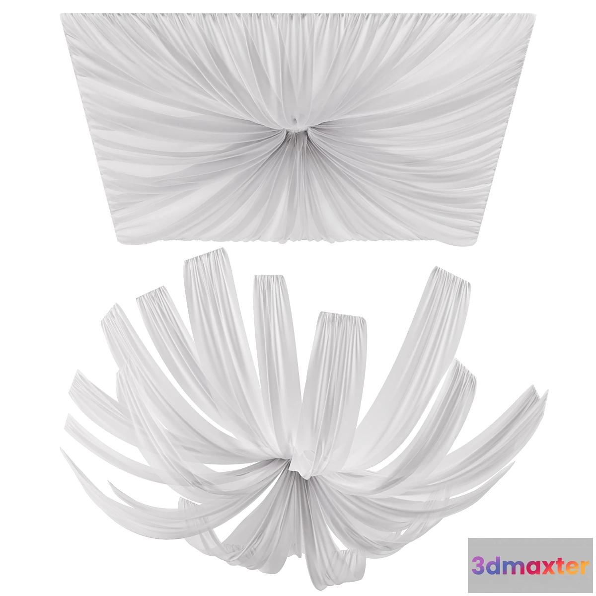 1417902 - Draperies on the ceiling 3D Max