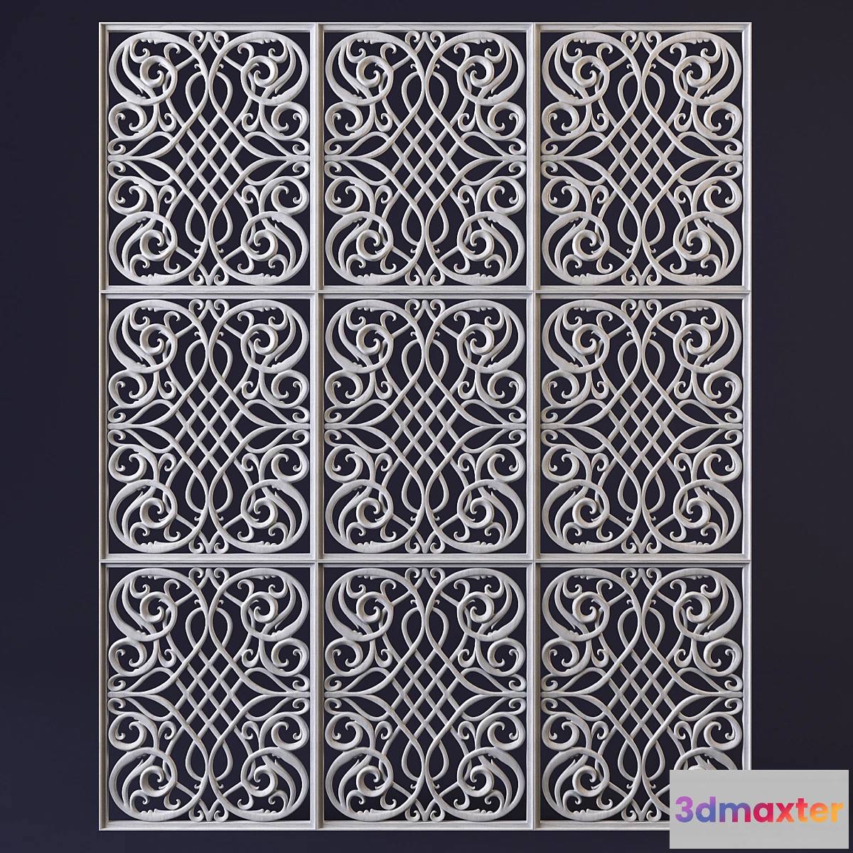 1418186 - Decorative carved panel 3D Max