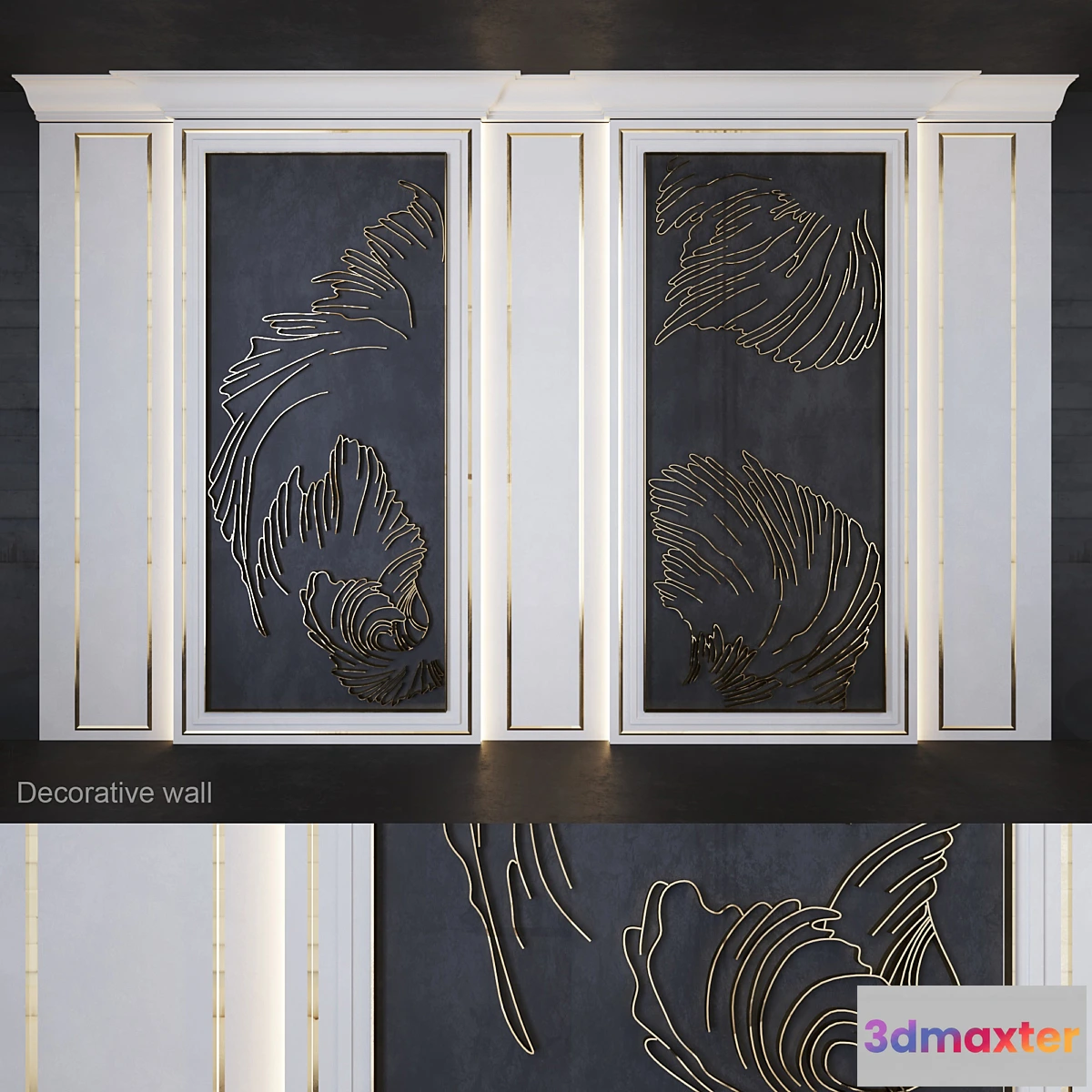 1418968 - Decorative wall_corall 3D Max