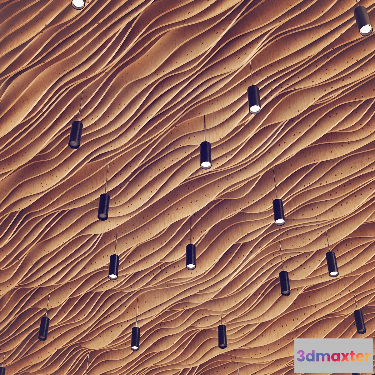 1421792 - Parametric wood ceiling 3D Max