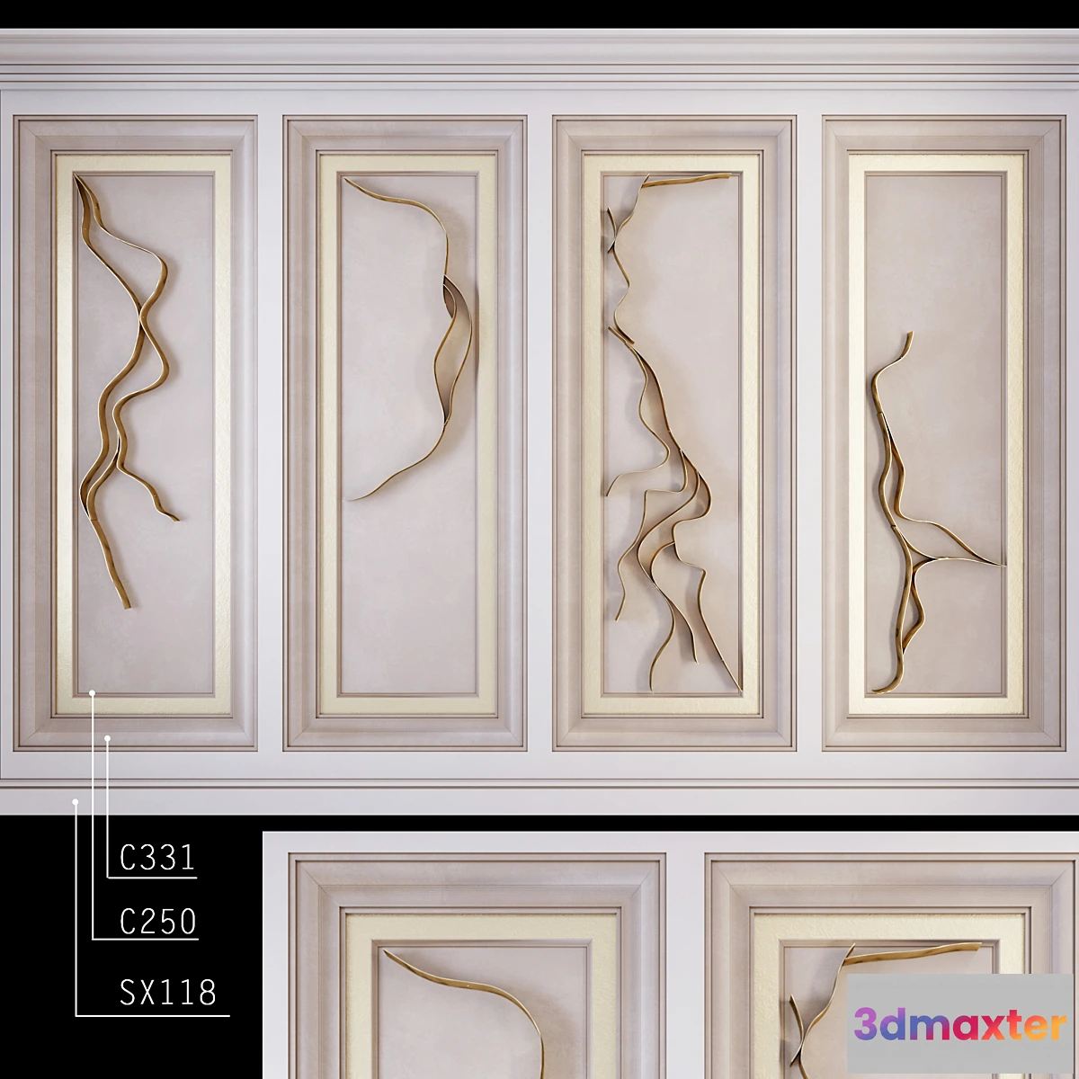 1422024 - Decorative wall _ PN62 3D Max