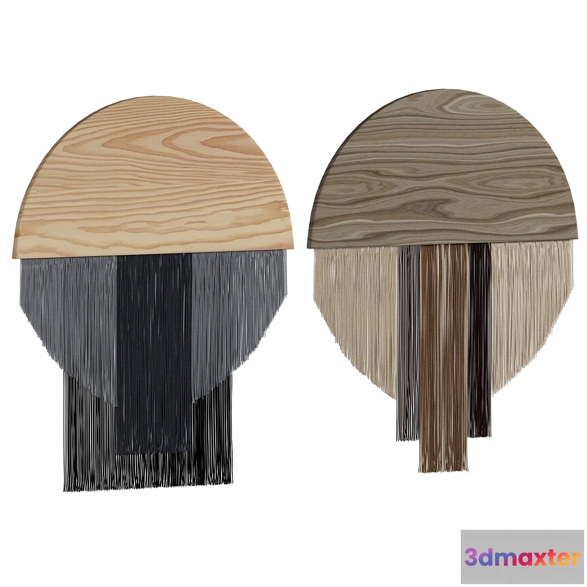 1424722 - Boho Fiber Art-macrame wall decor set 04 3D Max