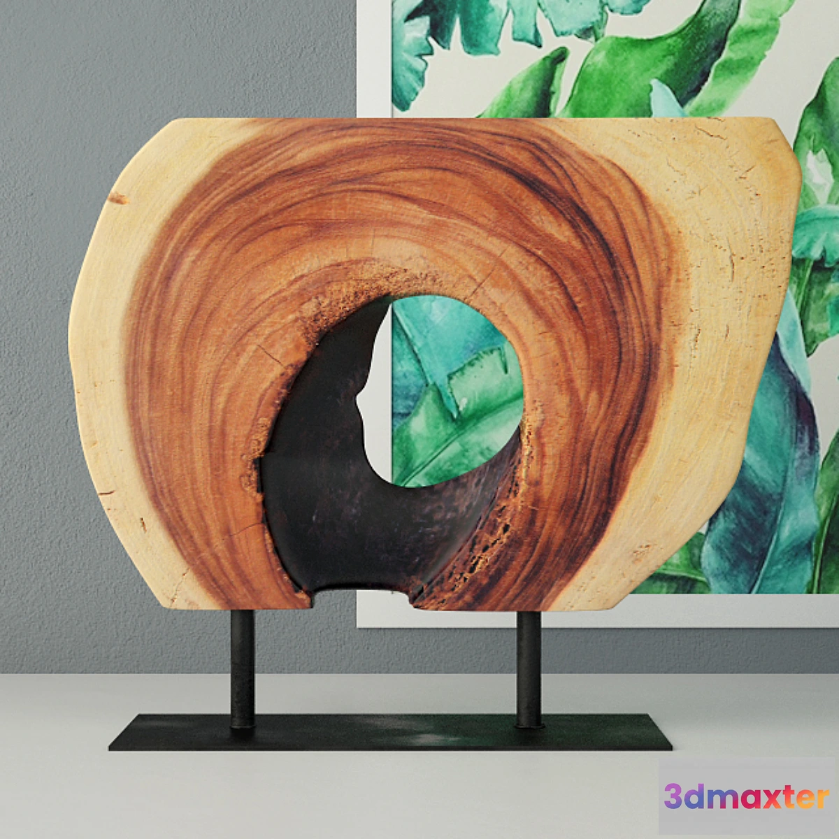 1424736 - Wooden Decoration on Stand 3D Max