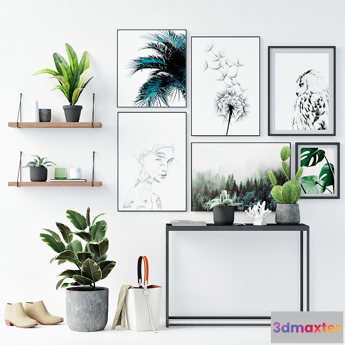 1425402 - Plants_Set_Scandinavian 3D Max